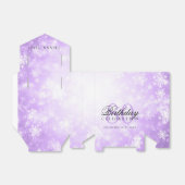 Ballotins 80e anniversaire Merci violet hiver Wonderland (Déplié)