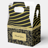 Ballotins 80e anniversaire Noir/Or Numéro Motif 80 (Ouvert)