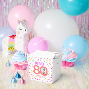 Ballotins 80e anniversaire photo personnalisée confetti cora