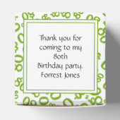 Ballotins 80e anniversaire Vert/blanc Motif numérique (Haut)