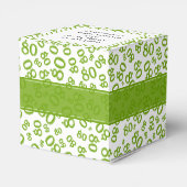 Ballotins 80e anniversaire Vert/blanc Motif numérique (Arrière)