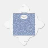 Ballotins 80e fête d'anniversaire bleu/blanc Motif numérique (Déplié)