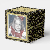 Ballotins 80e photo Keepsaké - Motif de numéro noir/or (Arrière)