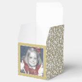 Ballotins 80e photo Keepsaké - Motif numérique or/blanc (Ouvert)