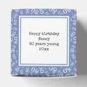 Ballotins 80e photo - Modèle de numéro bleu/blanc (Haut)