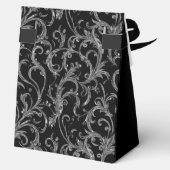 Ballotins 80th Birthday Silver Swirls Thank You (Verso)