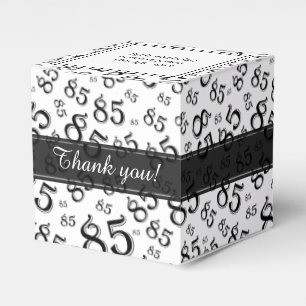Ballotins 85e Motif de nombre aléatoire noir/blanc