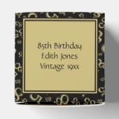 Ballotins 85e Motif de nombre aléatoire noir/or (Haut)