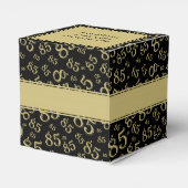 Ballotins 85e Motif de nombre aléatoire noir/or (Arrière)