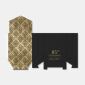 Ballotins 85th Birthday Gold Damask Thank You (Déplié)