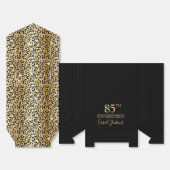 Ballotins 85th Birthday Gold Leopard Print Thank You  (Déplié)