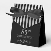 Ballotins 85th Birthday Silver Striped Thank You (Verso)
