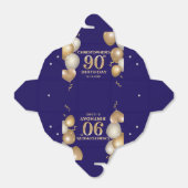 Ballotins 90e Anniversaire Marine Bleu et Ballons d'or (Déplié)