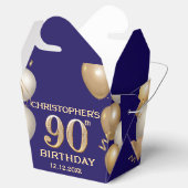 Ballotins 90e Anniversaire Marine Bleu et Ballons d'or (Ouvert)