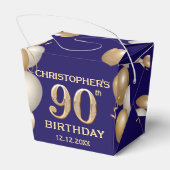 Ballotins 90e Anniversaire Marine Bleu et Ballons d'or (Arrière)