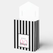 Ballotins 90e anniversaire roses roses sur bandes blanches n (Ouvert)