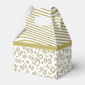 Ballotins 95e anniversaire Gold et blanc Motif numérique (Arrière)