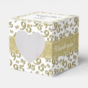Ballotins 95e Merci Anniversaire Gold/motif numérique blanc