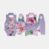 Ballotins 9e anniversaire du Mariage pourpre et pavot (Déplié)