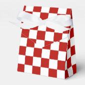 Ballotins à damiers carré rouge blanc rétro (Verso)