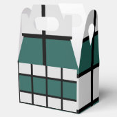 Ballotins à damiers Turquoise gris noir À damiers (Ouvert)