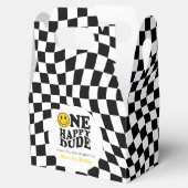 Ballotins à damiers Yellow Preppy Smile Personnalisé 1er ann (Ouvert)