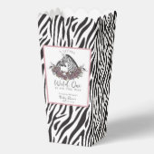 Ballotins A Little Wild One Zebra Print Popcorn (Verso)