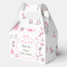 A Merry Little Christmas Baby Shower Favor Boxes
