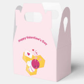 Ballotins Abeille mignonne aux Coeurs de Saint-Valentin rose (Ouvert)