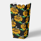 Ballotins Abeille sur Tournesol Fleur Motif Design Noir (Verso)