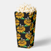 Ballotins Abeille sur Tournesol Fleur Motif Design Noir (Sauté)