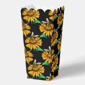 Ballotins Abeille sur Tournesol Fleur Motif Design Noir (Recto)