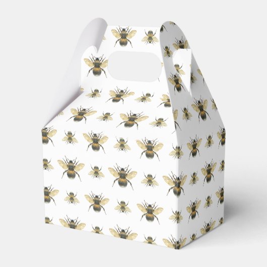 Ballotins Abeilles à aquarelle peintes à la main (Arrière)