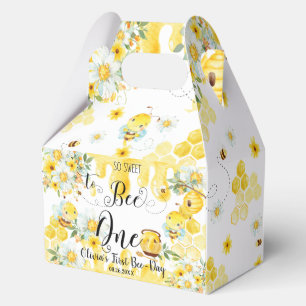 Ballotins Abeilles de miel jaune Floral 1er anniversaire un