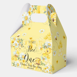 Ballotins Abeilles de miel jaune Floral 1er anniversaire un