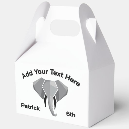 Ballotins ABIGAIL - Elephant Head Age Nom Texte (Verso)