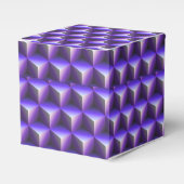 Ballotins Abstract Purple Cube Block Pattern (Verso)