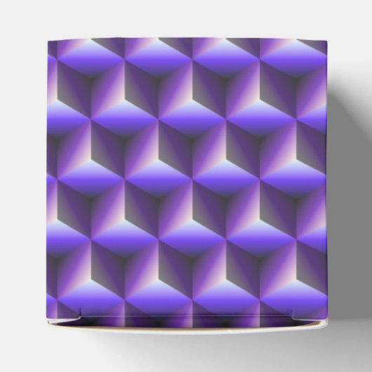 Ballotins Abstract Purple Cube Block Pattern (Haut)