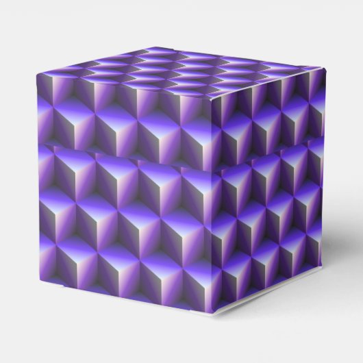 Ballotins Abstract Purple Cube Block Pattern (Arrière)