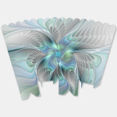 Ballotins Abstrait Bleu Vert Papillon Imaginaire Fractal Art (Déplié)