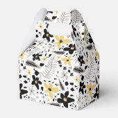 Ballotins Abstrait Gris jaune noir gris sans joint motif flo (Arrière)