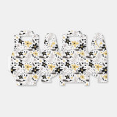 Ballotins Abstrait Gris jaune noir gris sans joint motif flo (Déplié)