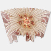 Ballotins Abstrait Moderne Peach Pastel Flower Fractal Art (Déplié)