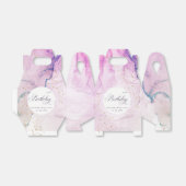 Ballotins Abstrait Pastel Purple Bleu Turquoise N'Importe Qu (Déplié)