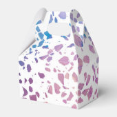 Ballotins Abstrait Terrazzo Mosaic rose et Motif bleu (Arrière)