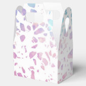 Ballotins Abstrait Terrazzo Mosaic rose et Motif bleu (Ouvert)