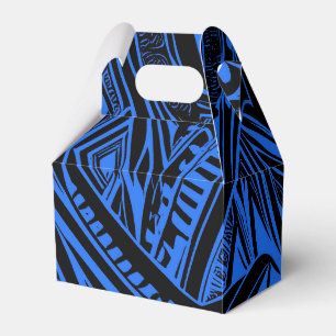 Ballotins Abstrait tribal noir et bleu
