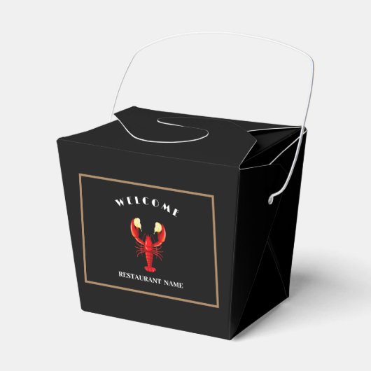 Ballotins Accueil de fruits de mer modernes Lobster lime nom (Verso)