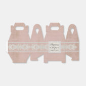 Ballotins Accueil Faveurs dentelle rustique avec linge Vinta (Déplié)