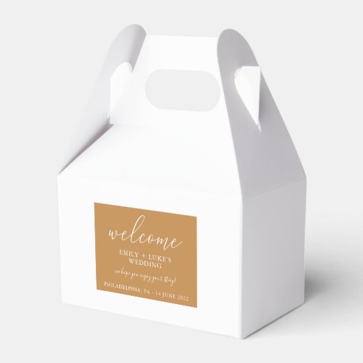 Ballotins Accueil personnalisé Terra Cotta moderne (Verso)